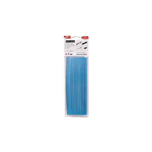 HellermannTyton - Schrumpfschlauch HIS-3-BAG-12/4 bl 10Abschnitte a 200mm − 50 Stück