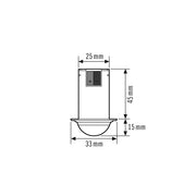 ESYLUX - Bussystem-Bewegungsmelder Decken-Präsenzmelder PD-C360i/8 mini DALI 360Grad RW ca.8m UP