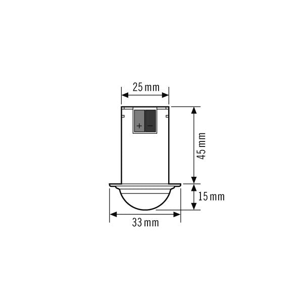 ESYLUX - Bussystem-Bewegungsmelder Decken-Präsenzmelder PD-C360i/8 mini DALI 360Grad RW ca.8m UP