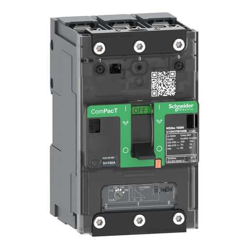 Schneider Electric - Leistungsschalter für Trafo-, Generator- und Anlagenschutz Kompaktleistungsschalter C12H3TM160B ComPacT NSXm 160 A