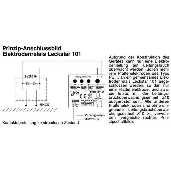Jola - Füllstand-/Niveauüberwachungsgerät Elektrodenrelais LECKSTAR 101  − 1 Stück
