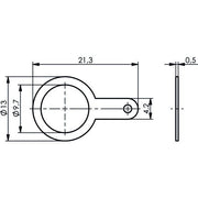Telegärtner - Zubehör/Ersatzteile für Fernmeldetechnik Masselötfahne 3/8" 100020366 f.BNC