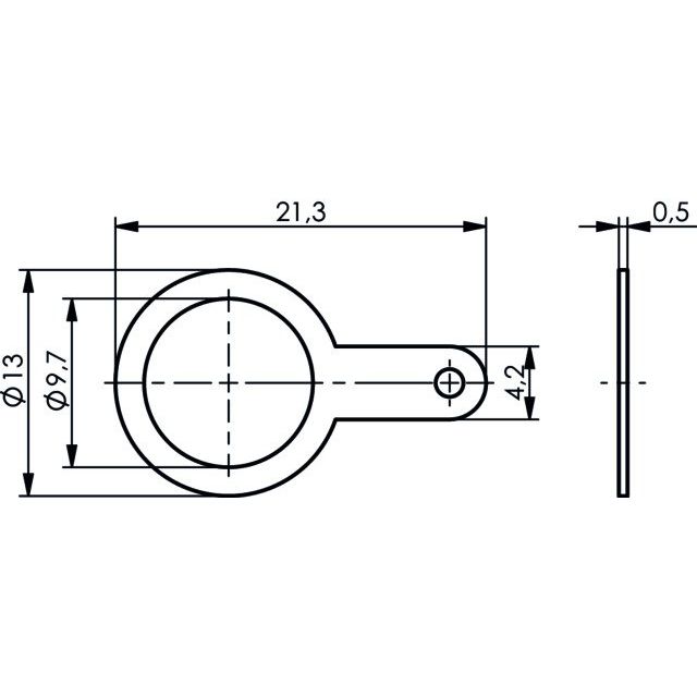 Telegärtner - Zubehör/Ersatzteile für Fernmeldetechnik Masselötfahne 3/8" 100020366 f.BNC