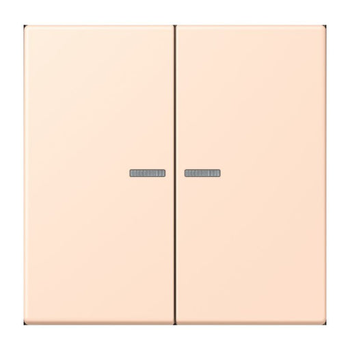 Jung - Abdeckung/Bedienelement für Installationsschalterprogramme Wippe 2fach m. Lichtleiter LC 995 KO5 228 rose pale (32091)