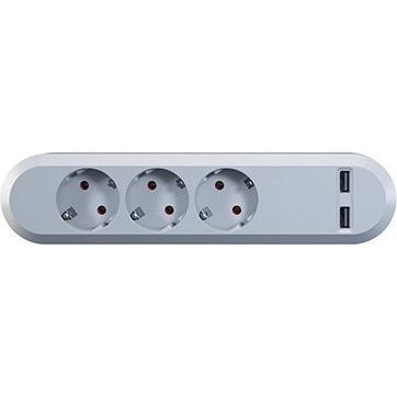 Bachmann - Mehrfachsteckdose USB SMART Steckdosenleiste 381.801 2-fach USB Charger