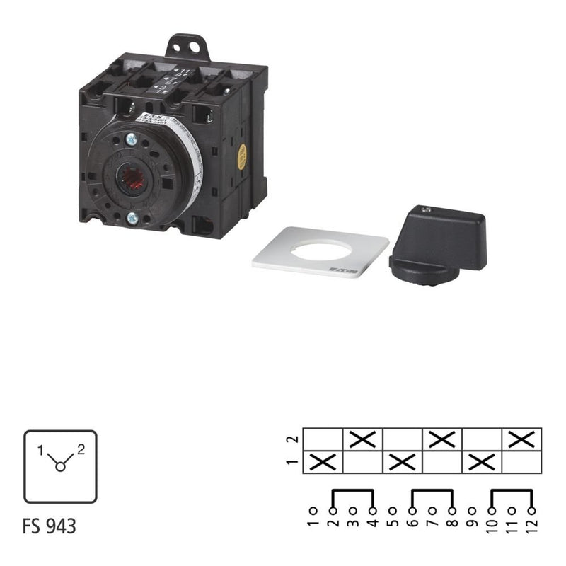 Eaton - Lastschalter Umschalter T3 32A T3-3-8222/XZ Zwischenbau