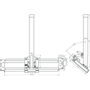 DEHN - Sockel für Fangeinrichtung Blitzschutz Dachsparrenhalter DASHD48AS600750STTZN f. Abstand 600-750mm