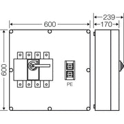 Hensel - Lasttrennschalter Mi-Lastschaltergehäuse Mi 7866 630A 4pol.+PE