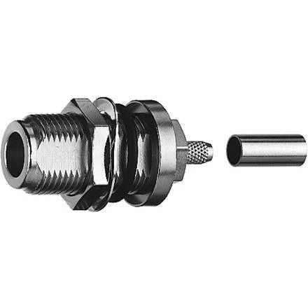 Telegärtner - Koax-Steckverbinder N-Kabeleinbaubuchse cr TA 100024093 G5(RG223/U),RG142B/U