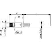 Telegärtner - Konfektionierte Leitung für steckbare Gebäudeinstallation STX M12x1 VL 100017410 X-kod. Cat.6A (IEC)