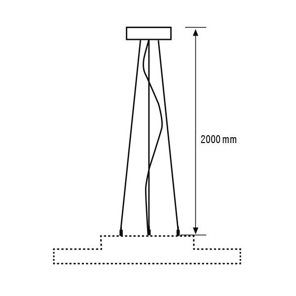 ESYLUX - Mechanisches Zubehör/Ersatzteile für Leuchten Befestigungsset 2m EO10850578