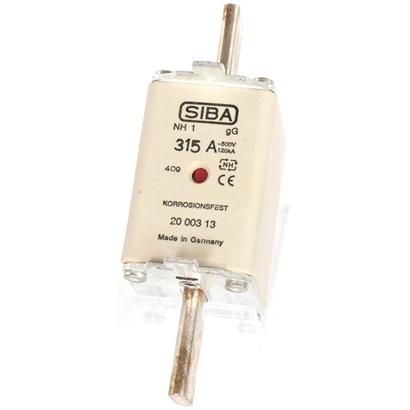 Siba - Messersicherung NH-Sicherungseinsatz 2000303.80 80A NH1 gB 500V − 3 Stück