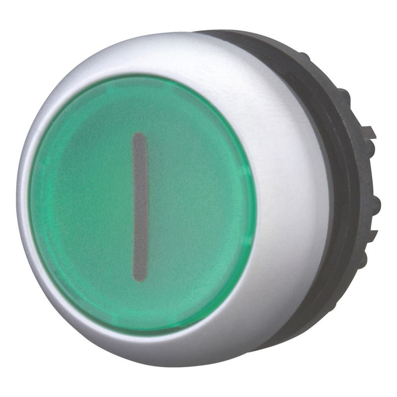 Eaton - Frontelement für Drucktaster Leuchtdrucktaste M22-DRL-G-X1 flach,grün,beschr. − 5 Stück