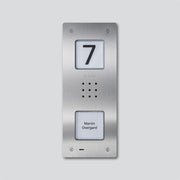 Siedle&Söhne - Türstation für Türkommunikation Audio-Türstation CAU 850-1-0 E Edelstahl gebürstet