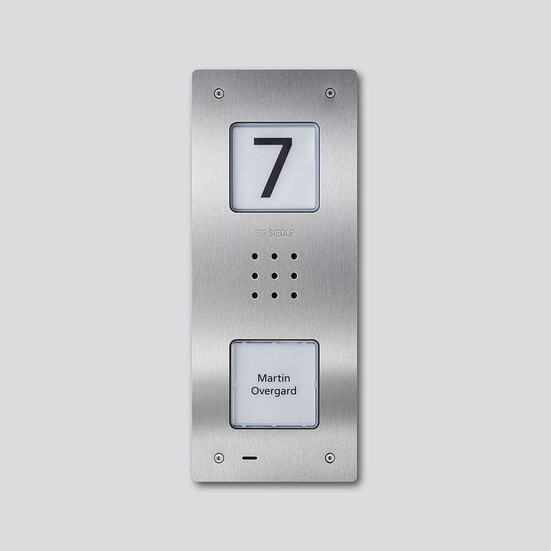 Siedle&Söhne - Türstation für Türkommunikation Audio-Türstation CAU 850-1-0 E Edelstahl gebürstet