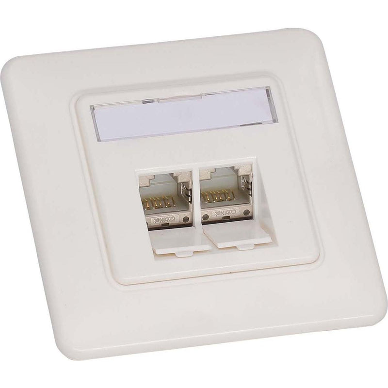 CobiNet - Kommunikationsanschlussdose Kupfer Anschlussdose 114913 CobiDat KS 2x, UP
