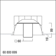 Zumtobel Group - Lichttechnisches Zubehör/Ersatzteile für Leuchten Dekoglas PANOS INF #60800699 FLUX Q190 H KLAR
