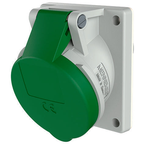 Mennekes - CEE-Anbausteckdose (IEC 60309) Anbaudose TA 3186 16A,3p,10h,>50V,IP44