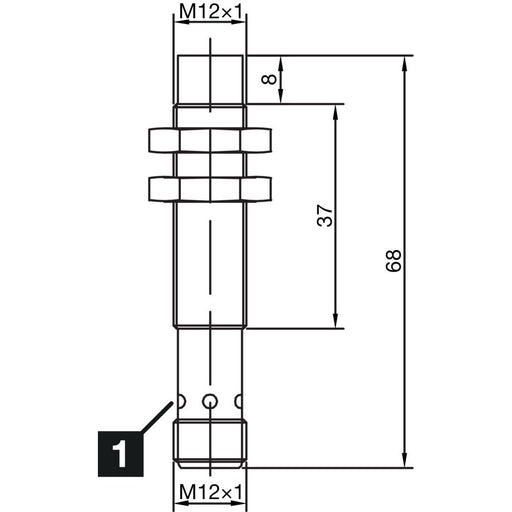 Di-soric - Induktiver Näherungsschalter Induktiver Näherungssensor INS-M12-N04NO-B3 4mm, nicht bündig