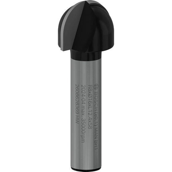 Bosch - Fräser PRO Hohlkehlfräser, 2608628369 R 8, Schaft 8 mm