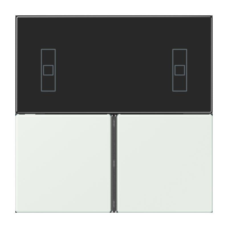 Jung - Abdeckung/Bedienelement für Installationsschalterprogramme Tastensatz 3fach LC 4093 TSA 210 outremer gris