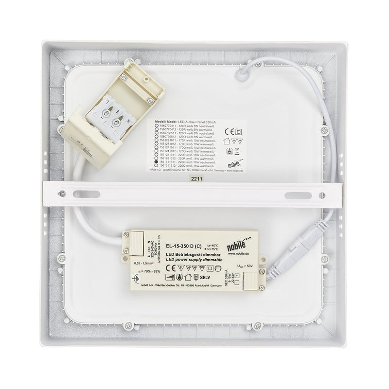 Nobile - Decken-/Wandleuchte LED-Aufbau-Panel 1561611312 830, dim