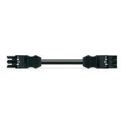 WAGO - Konfektionierte Leitung für steckbare Gebäudeinstallation konfekt. Verbindungsltg. 771-9393/016-201 Dca,Buchse Steck.,sw