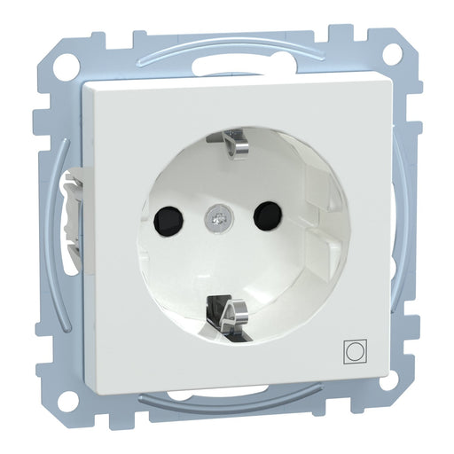 Merten - Steckdose SCHUKO-Steckdose aws/gl MEG2351-0325 Kennz.Trockner