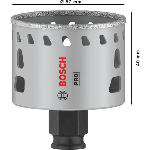 Bosch - Lochsäge PRO Tile PC Plus Lochsäge, 2608901564 57 mm, HS