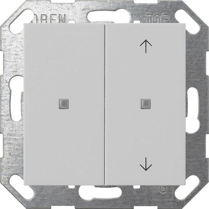 Gira - Bussystem-Tastwippe KNX Taster Wippe 2f gr 5175015 unbedruckt/Pfeile