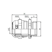 Jacob - Kabelverschraubung Verschraubung PERFECT plus K100-1012-00-EX EX-KV M12x1,5