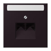 Jung - Einsatz/Abdeckung für Kommunikationstechnik Abdeckung für IAE/UAE LC 969-2 NAUA 248 noir divoire (4320E)
