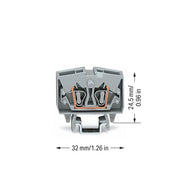 WAGO - Durchgangs-Reihenklemme Durchgangsklemme 264-701 gr 0,08-2,5qmm
