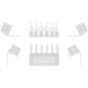 Goobay - Zubehör/Ersatzteile für Unterhaltungselektronik Kabel Management 5-Slots 70431 (VE2) ws