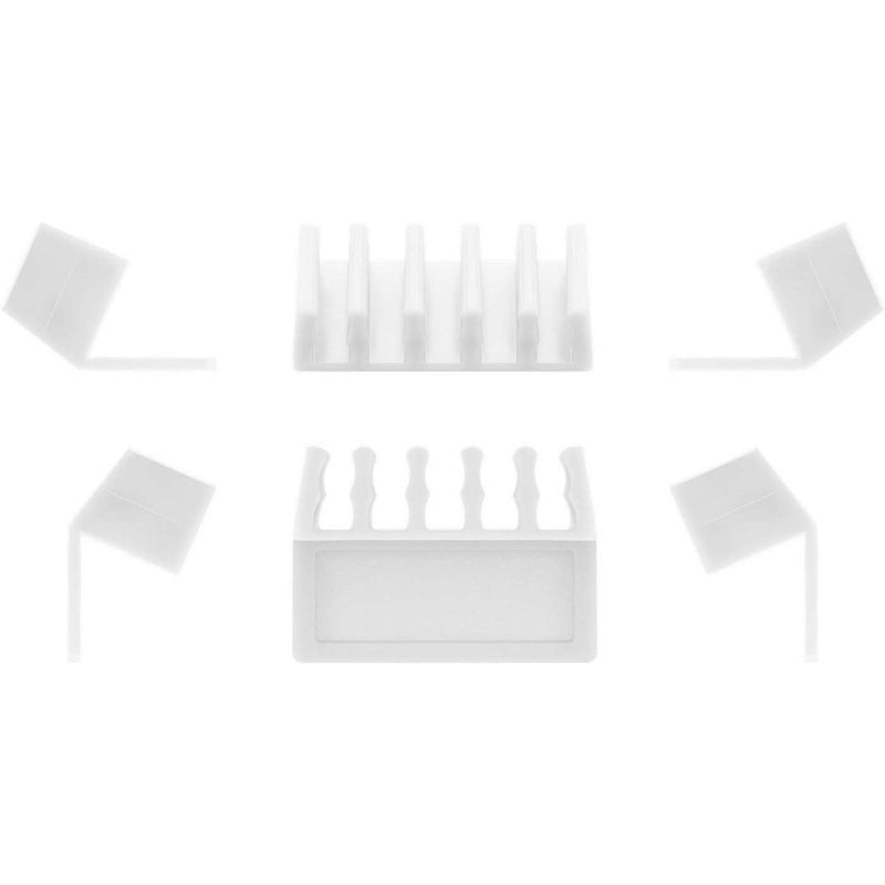 Goobay - Zubehör/Ersatzteile für Unterhaltungselektronik Kabel Management 5-Slots 70431 (VE2) ws