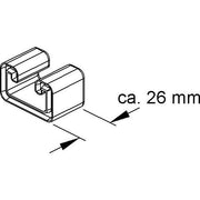 Niedax - Schutzkappe/Abdeckung für Stiel/Profilschiene Schutzkappe SKC 86 − 1 Stück