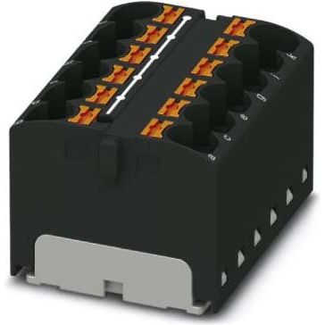 Phoenix Contact - Durchgangs-Reihenklemme Verteilerblock PTFIX 12X4 BK 32A, 0,2-6qmm, sw − 8 Stück