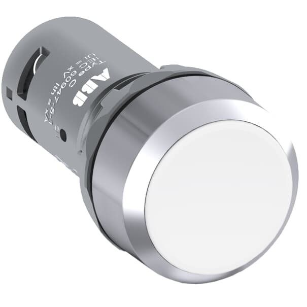ABB Stotz S&J - Drucktaster, Komplettgerät Drucktaster CP1-30W-20 weiß, 2 Schließer