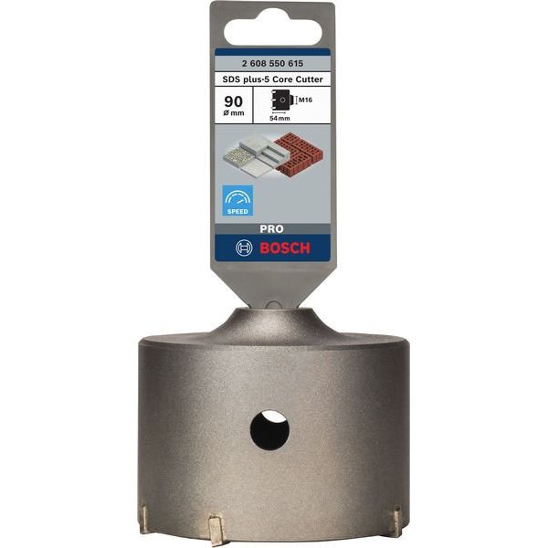 Bosch - Bohrkrone PRO SDS plus-5 Bohrkrone, 2608550615 90 x 50 x 72 mm