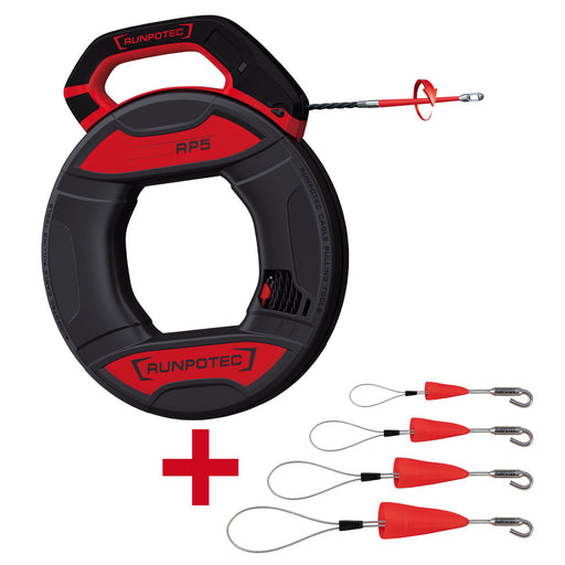 Runpotec - Kabeleinziehsystem Aktion Kabeleinziehgerät 11142 RUNPO5+FIX 4er SET − 1 Stück by Runpotec
