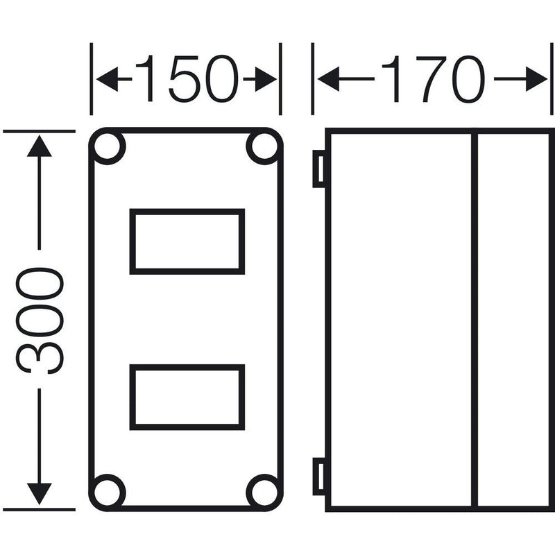 Hensel - Installationskleinverteiler Mi-Automatengehäuse Mi 1106 12 Teilungseinheiten − 1 Stück