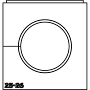 HellermannTyton - Kabelführung für Gehäuse/Schränke Einfachtülle VP-L_25-26 VarioPlate 25-26 mm − 10 Stück