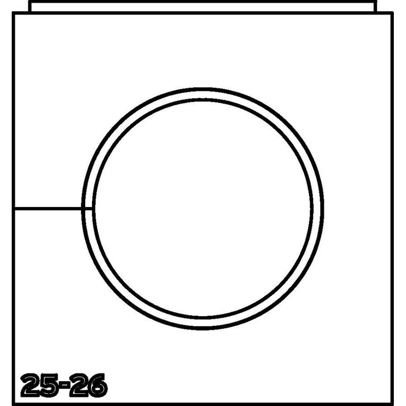 HellermannTyton - Kabelführung für Gehäuse/Schränke Einfachtülle VP-L_25-26 VarioPlate 25-26 mm − 10 Stück