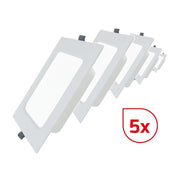 Dotlux - Downlight/Strahler/Flutlicht LED-Einbaupanel-Set (VE5) 600099 3000K