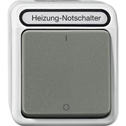Merten - Installationsschalter Heizungs-Notschalter MEG3643-8029 lichtgrau
