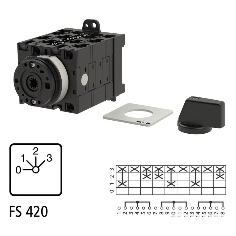 Eaton - Lastschalter T3 32A Zwischenbau T3-5-8315/XZ Basisschalter 45Grd