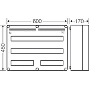 Hensel - Installationskleinverteiler Automatengehäuse Mi 1684 80TE