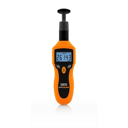 HT Instruments - Tragbares Drehzahlmessgerät Drehzahlmessgerät HT2236 optisch u. mechan.  − 1 Stück
