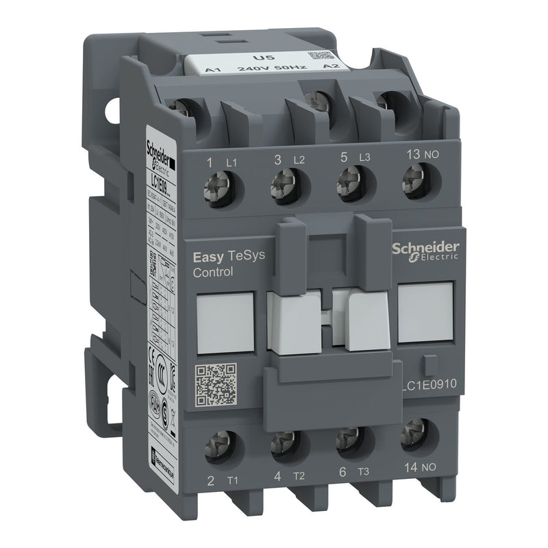 Schneider Electric - Leistungsschütz zum Schalten von Wechselstrom Leistungsschütz Easy TeSys LC1E0910U5 3P 9A 240VAC 50Hz
