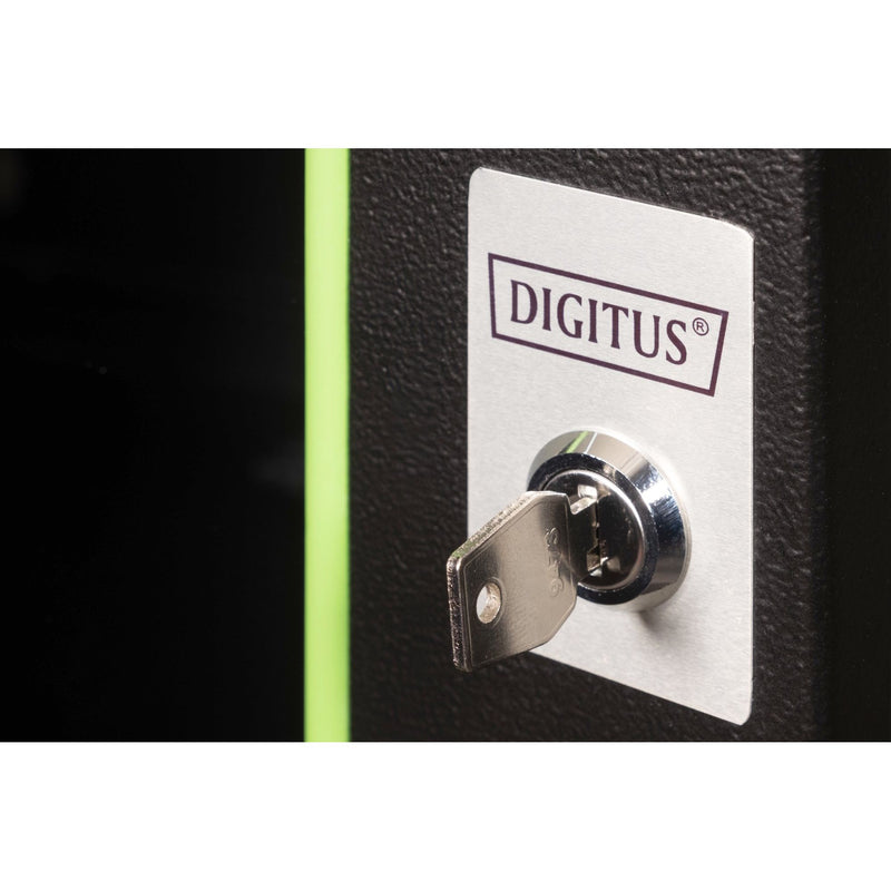 DIGITUS - Netzwerk-/Serverschrank Wandgehäuse Unique Serie DN-19 09-U-SW 600x450mm (BxT)